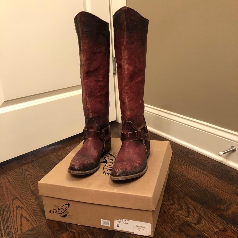 Freebird Rust Lea Boots - image 1